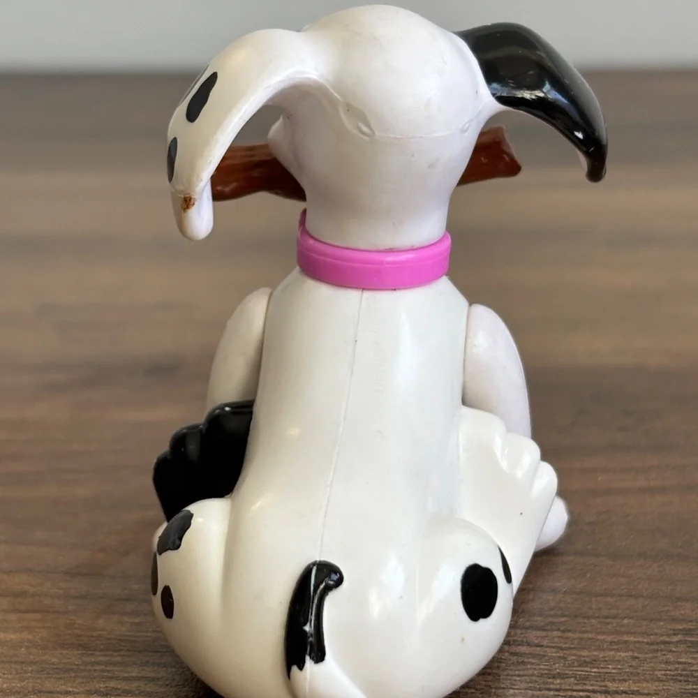 VINTAGE Disney 101 Dalmations Girl Dog Stick Toy Figure Collectible Cake Topper